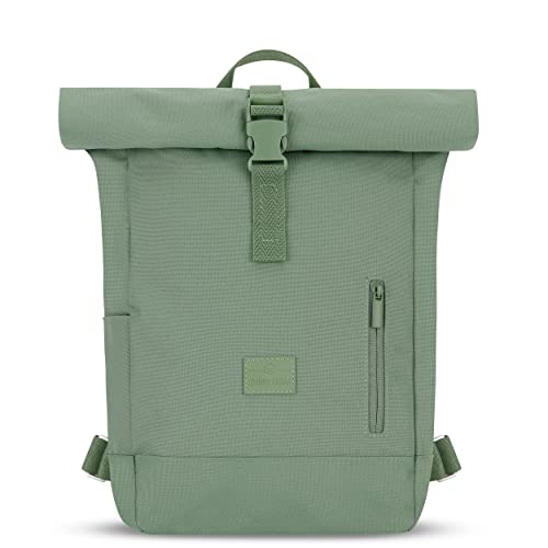 Johnny Urban Zaino Donna E Uomo Verde - Robin Small - Zainetto Rolltop Per Lavoro Viaggio Università -Scomparto Per Laptop 12 Pollici - Sacca Casual P