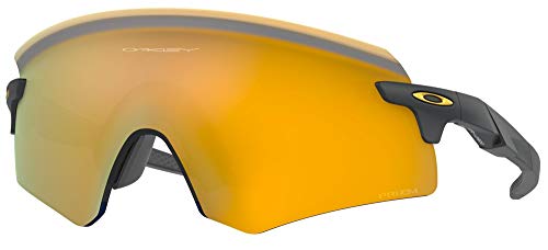 Oakley Encoder Occhiali, Carbonio Opaco/Prizm 24 K, Taglia Unica Uomo