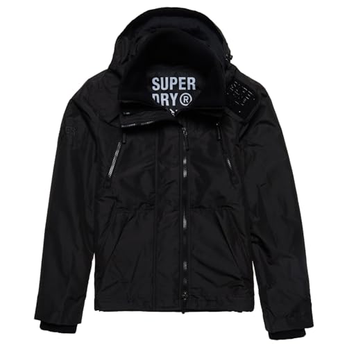 Superdry Mountain Windcheater Giacca, Black, Xl Uomo