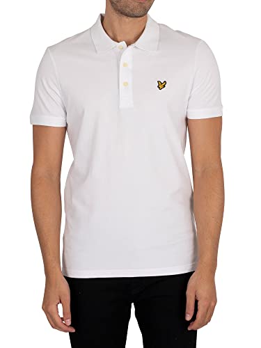 Lyle & Scott, Polo Da Uomo In Tinta Unita, Bianco, Xl