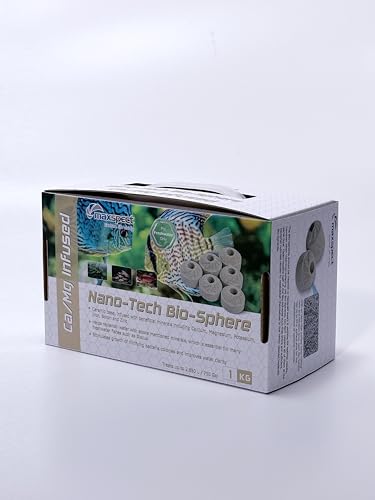 Maxspect Nano Tech Bio Spheres Ca/Mg 1Kg/40-44 Pcs Per Acquario Dolce