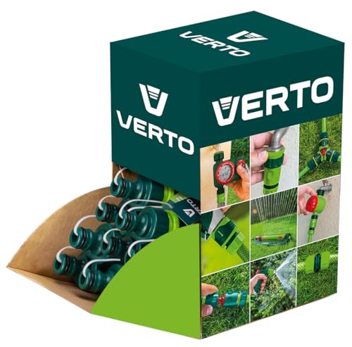 Verto Wasserstop 3/4", Connettore Per Tubo Da Giardino, Facile Da Montare, Connettore – Per L'Irrigazione Del Giardino, Per L'Irrigazione Del Giardino