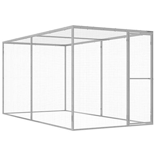 Gabbia Per Gatti, 3 X 1,5 X 1,5 M, In Acciaio Zincato