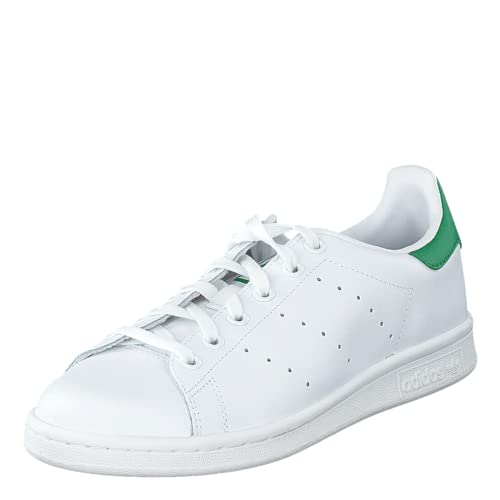 Adidas Originals Adidas Stan Smith J M20605, Scarpe Da Basket, Footwear White/Footwear White/Green, 36 Eu