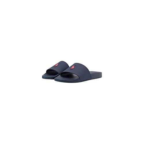 Ralph Lauren Ciabatta Uomo Polo Slide 809852071 Nero Navy/Red (002) 44