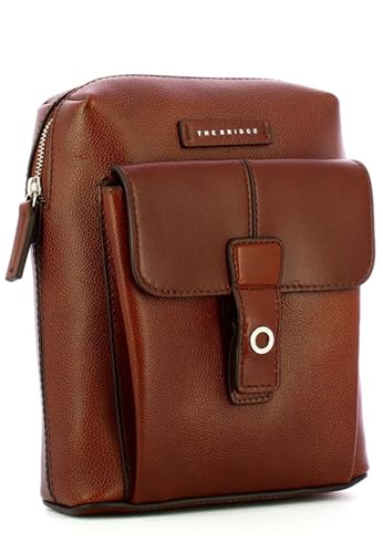 The Bridge Borsa Tracolla Borsello In Pelle Martellata Marrone Unisex