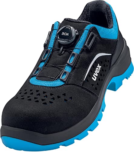 Uvex 2 Xenova, 9558 9558241 Scarpe Antinfortunistiche S1P Taglia: 41 Nero/Blu, 1 Pezzo. Unisex-Adulto Eu