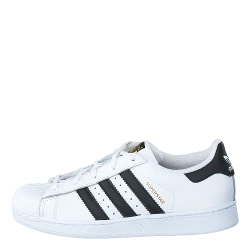 Adidas Superstar C, Scarpe Da Ginnastica Unisex - Bambini E Ragazzi, Cloud White Cloud White Gold Metallic, 33 Eu