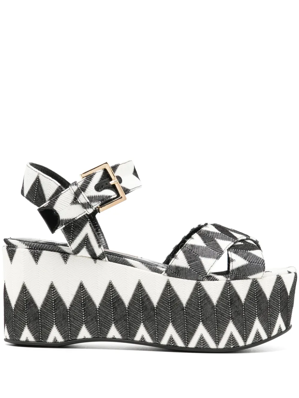 Missoni Wave 80mm Lurex sandals - Nero