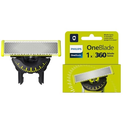 Philips Oneblade 360 Lama Di Ricambio Per Oneblade, In Acciaio Inossidabile Resistente, Per Radere, Regolare E Rifinire, Modello Qp410/50