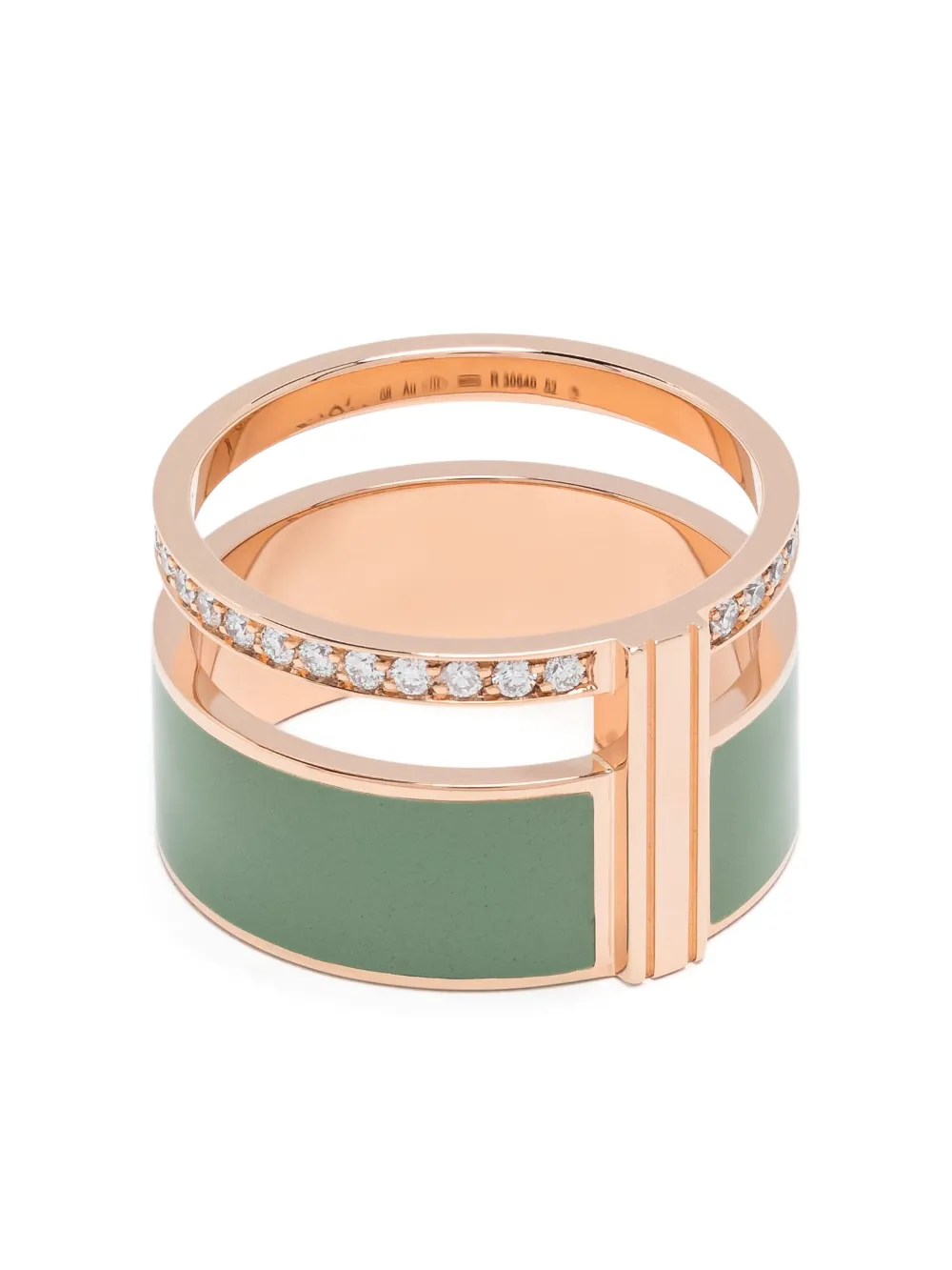 Repossi 18kt rose gold Berbere diamond ring - Rosa