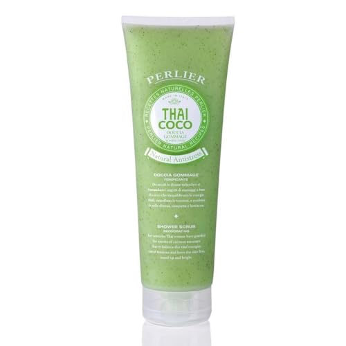 Perlier Thai Coco - Doccia Gommage Tonificante, 250Ml