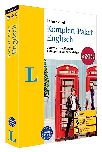 Langenscheidt Komplett-Paket Englisch: Der Große Sprachkurs Für Anfänger Und Wiedereinsteiger - Mit Cds, Mp3-Download Und Vokabeltrainer-App
