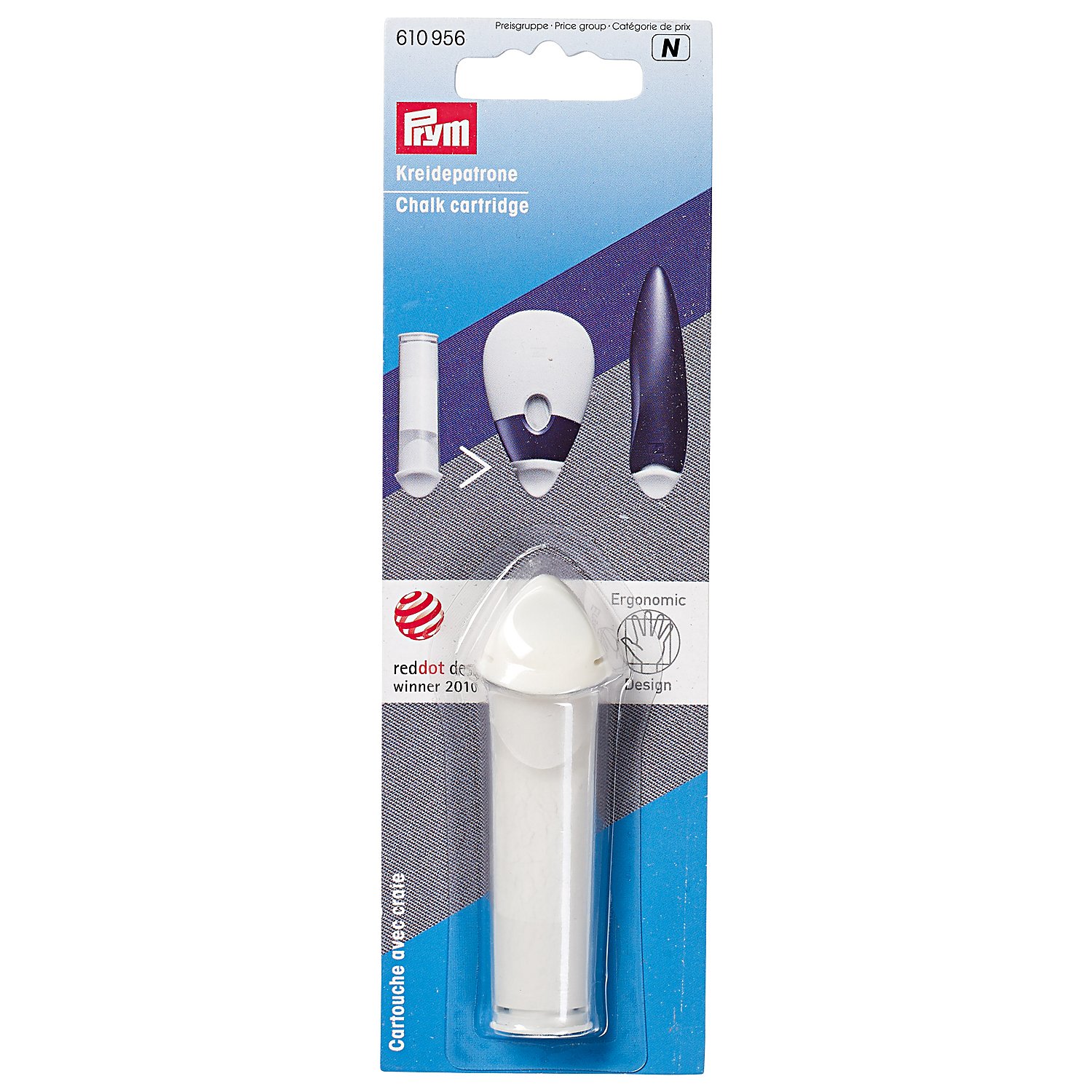Prym Cartouche de craie de rechange, blanc