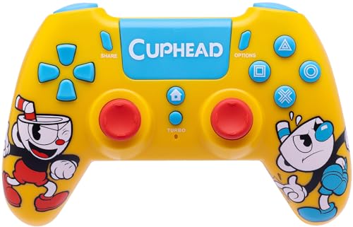 Wireless Controller Cuphead Compatibile Ps4