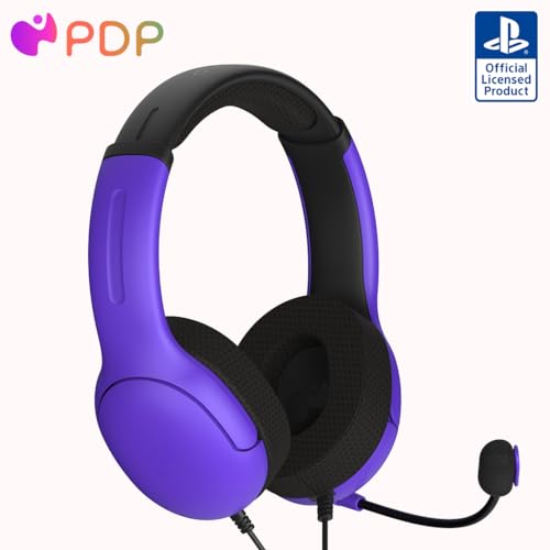 Pdp Ps5 Airlite Wired Headset Ultra Violet