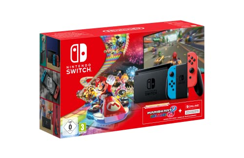 Console Nintendo Switch + Gioco Mario Kart 8 Deluxe + 3 Mesi Abbonamento Nintendo Switch Online