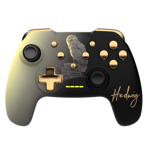 Freaks And Geeks Harry Potter - Manette Sans Fil Pour Nintendo Switch - Modèle Hedwige - Noire - Câble 1M