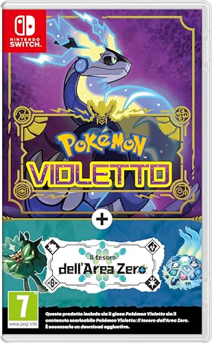 Pokémon Violetto + Espansione "Il Tesoro Dell’Area Zero" - Videogioco Nintendo - Ed. Italiana - Versione Su Scheda