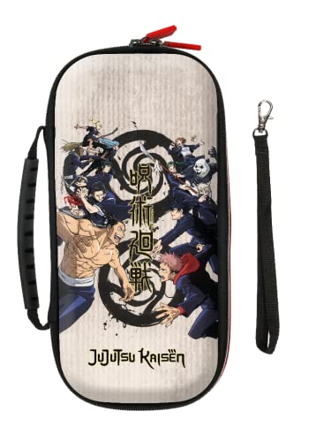 Custodia Protettiva E Da Trasporto Konix Jujutsu Kaisen Per Sistemi Nintendo Switch, Switch Lite E Switch Oled - 8 Game Storage - Beige
