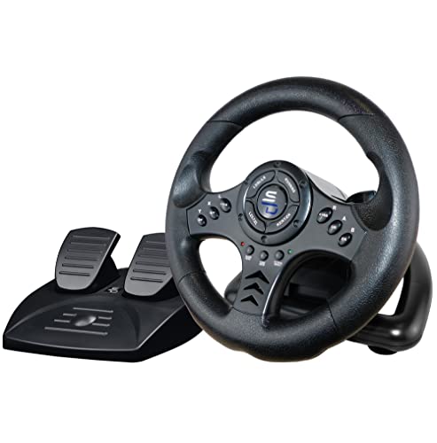 Superdrive - Sv450 Racing Wheel Con Pedali, Shift & Vibration - Xbox X/Series, Switch, Ps4, Xbox One, Pc (Programmabile Per Tutti I Giochi