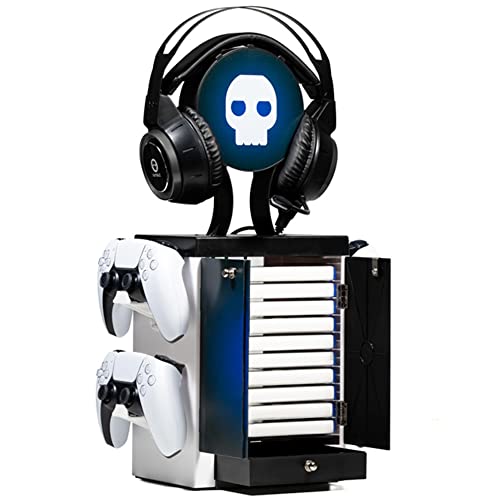 Numskull - Ns2612, Armadietto Da Gioco Ispirato A Ps5, Supporto Per Controller, Supporto Per Cuffie Per Ps5, Xbox Series X S, Nintendo Switch - Artico