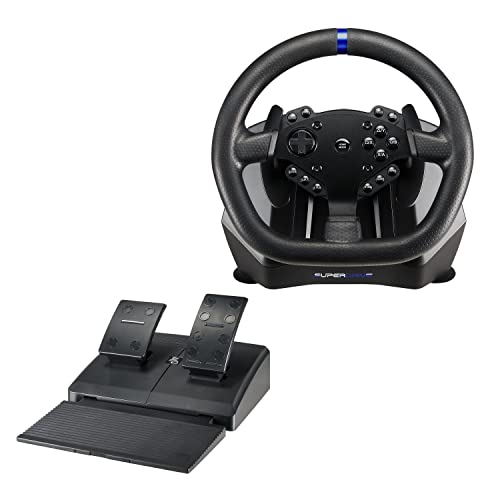 Superdrive - Volante Da Corsa Sv950 Con Pedale E Palette Per Xbox Serie X/S, Ps4, Xbox One, Pc (Programmabile Per Tutti I Giochi)