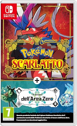 Pokémon Scarlatto + Espansione "Il Tesoro Dell’Area Zero" - Videogioco Nintendo - Ed. Italiana - Versione Su Scheda