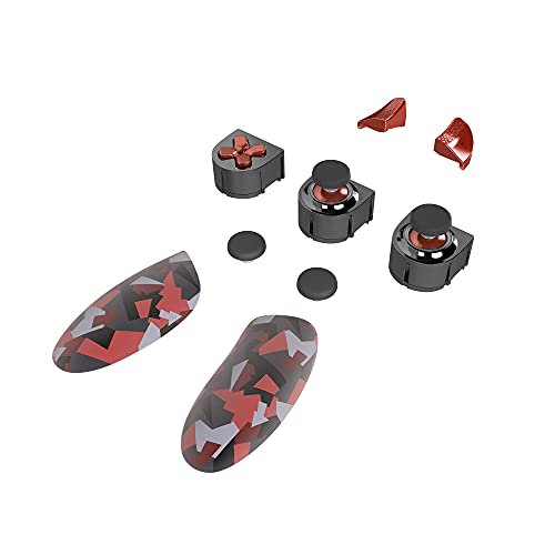Thrustmaster Eswap X Red Color Pack, Pack Of 7 Red Camo Modules, Next Generation, Nxg Mini-Sticks, Hot Swap, Compatible With Eswap X Pro Controller (X