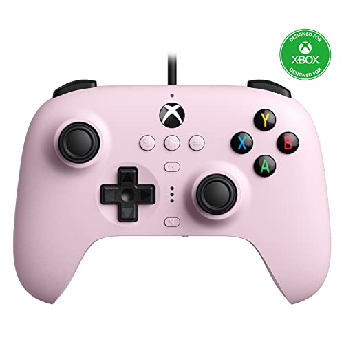 8Bitdo Ultimate Wired Controller For Xbox Series X, Xbox Series S, Xbox One, Windows 10 & Windows 11 (Pink) (Xbox Series X)