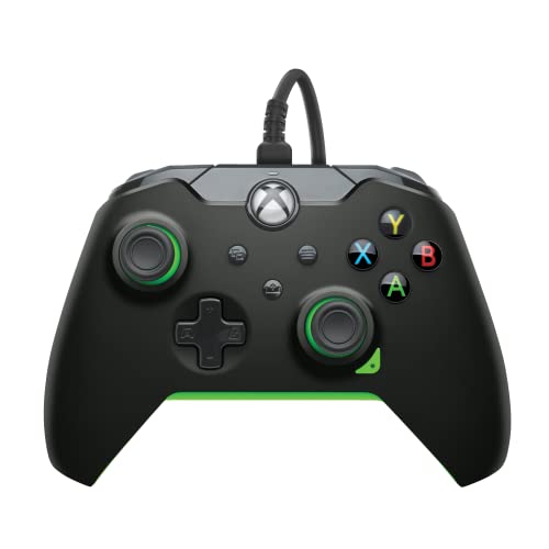 Pdp Wired Controller Neon Black For Xbox Series X|S, Gamepad, Video Game, Gaming Controller, Xbox One, Officially Licensed