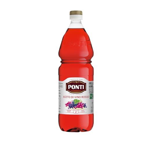 Ponti, Aceto Di Vino Classico Rosso, Realizzato Con Vini Selezionati, Ideale Per Accompagnare Verdure Cotte E Crude, Acidità 6%, Profumo Deciso, 100%