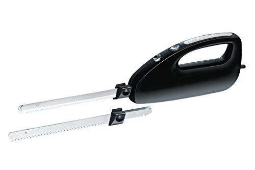 Rommelsbacher Em 150, Coltello Elettrico, Lunghezza Lama Utilizzabile 15 Cm, Coppie Di Lame Di Coltello In Acciaio Inossidabile Con Denti Fini E Gross