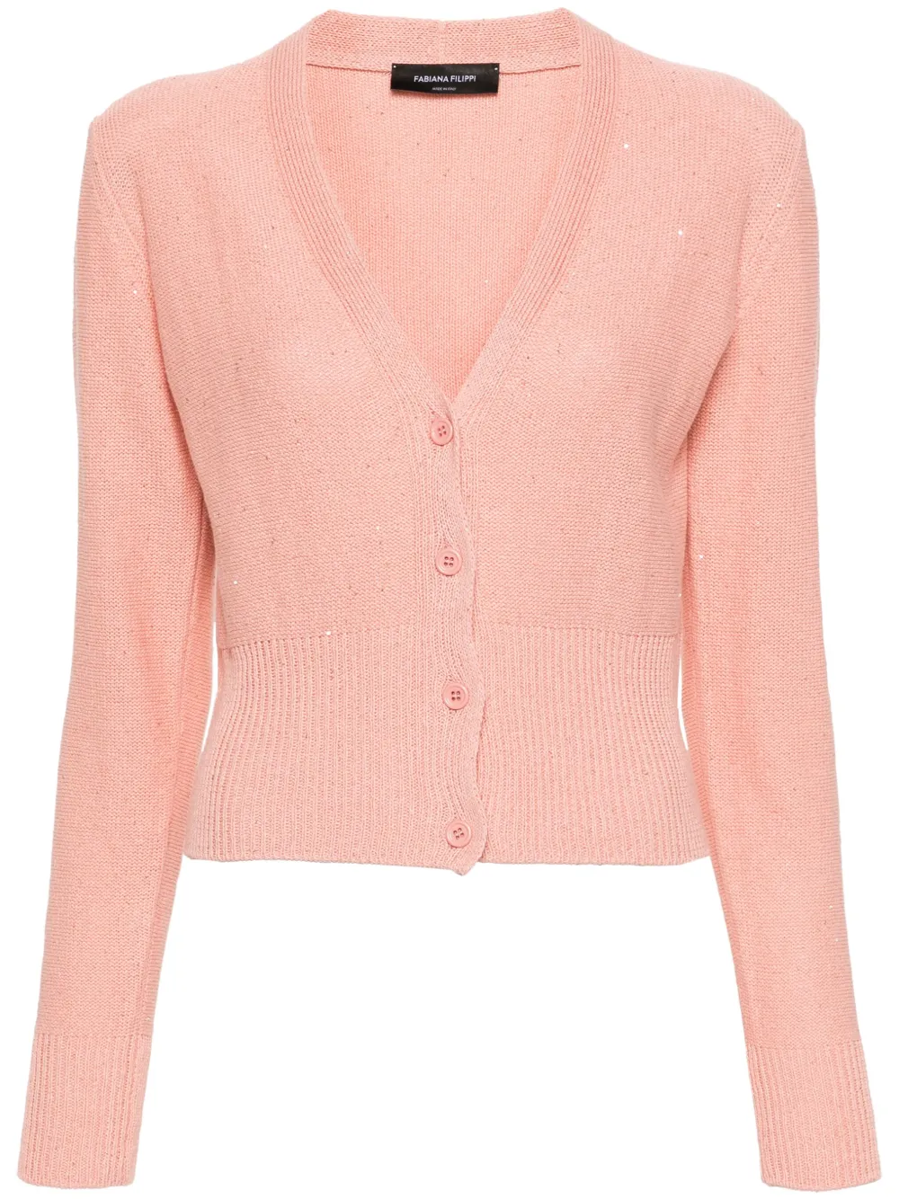 Fabiana Filippi sequin-embellished cardigan - Rosa