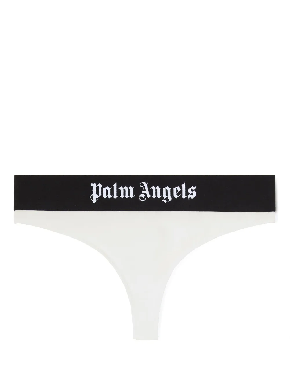 Palm Angels logo-waistband Brazilian briefs - Bianco