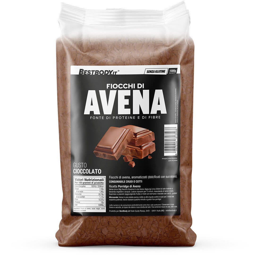 BestBody Food Fiocchi Di Avena Gusto Cioccolato 1kg