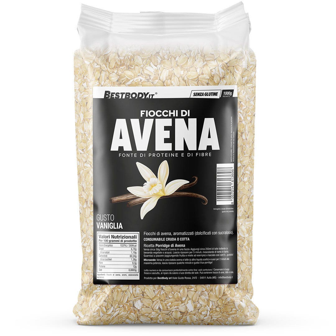 BestBody Food Fiocchi Di Avena Gusto Vaniglia 1kg