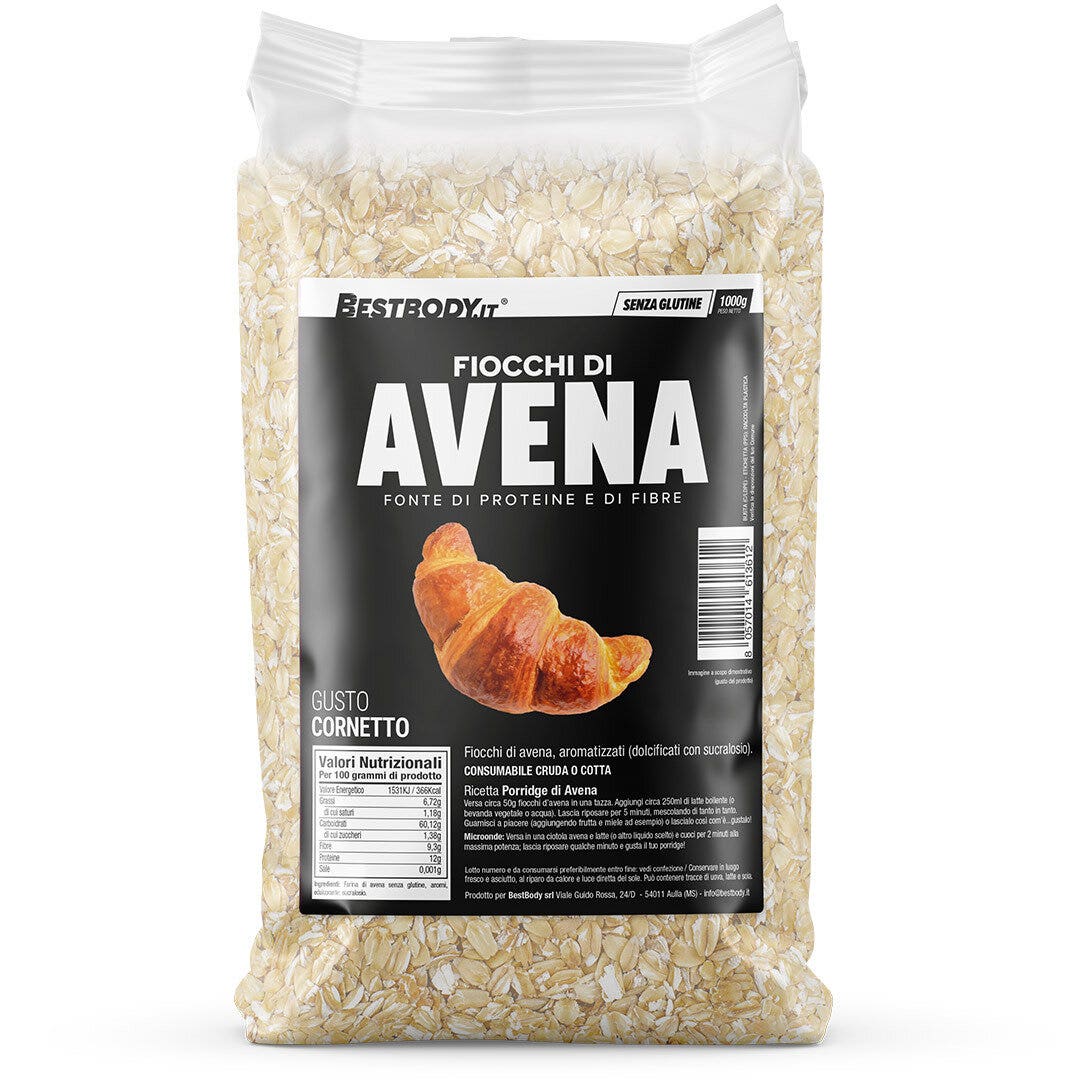 BestBody Food Fiocchi Di Avena Gusto Cornetto 1kg