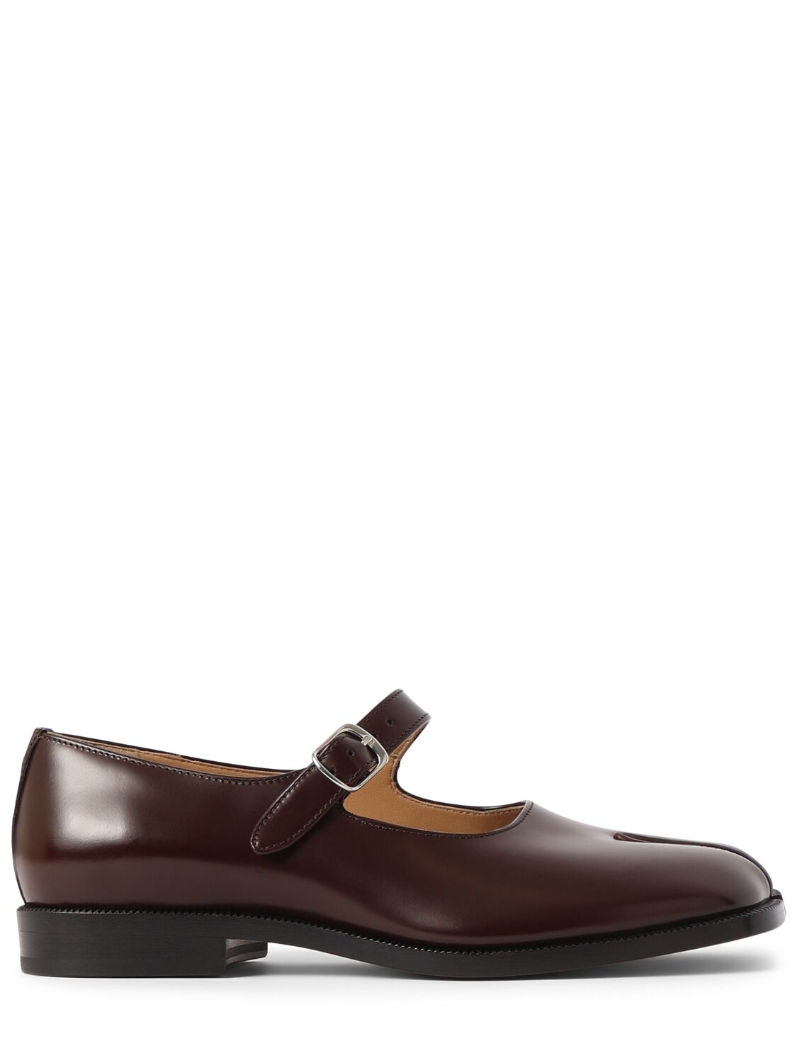 Scarpe Basse Mary Jane Tabi In Pelle 20Mm