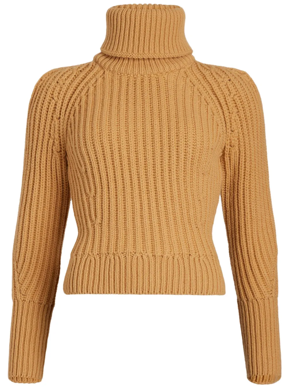 Patou roll-neck merino-wool jumper - Marrone