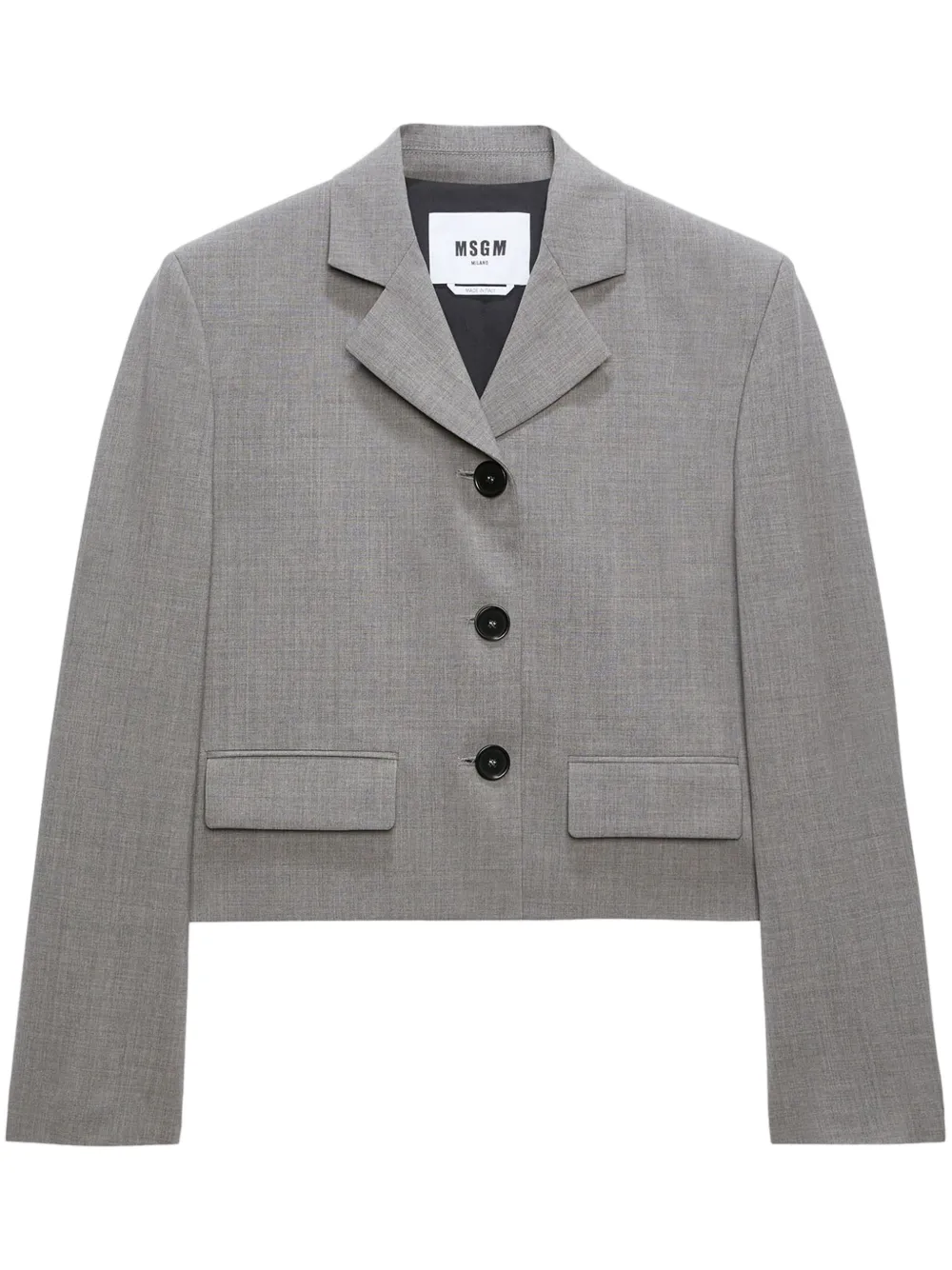 MSGM cropped jacket - Grigio