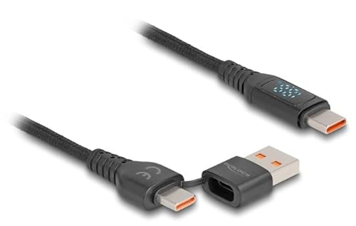 Delock 88137 Cavo Usb 1,2 M Usb 2.0 Usb A/Usb C Usb C Nero