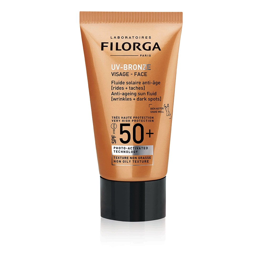 Uv-Bronze Face Fluide Solaire Spf50+ Solare Viso Anti-Età Filorga