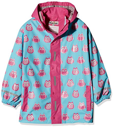 Playshoes Giacca Da Pioggia, Abbigliamento Antipioggia Antivento E Impermeabile Unisex - Bambini E Ragazzi, Gufi, 92
