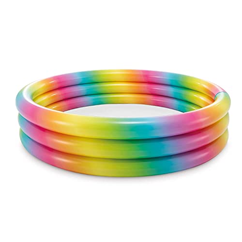 Intex Piscina A 3 Anelli, Multicolore, 168 X 38 Cm