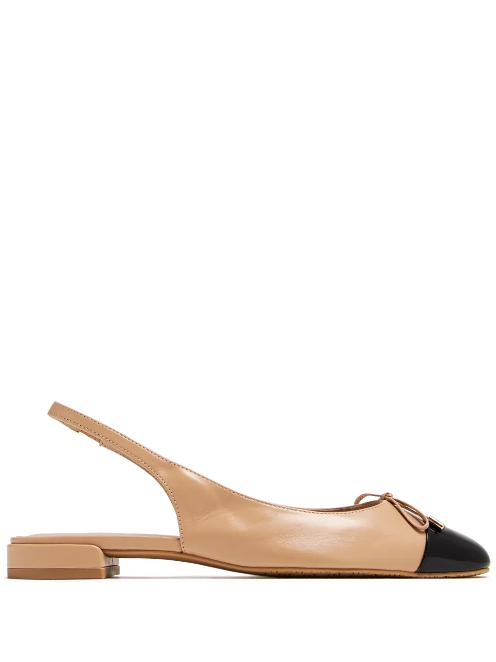 Stuart Weitzman Sleek slingback ballet flats - Toni neutri