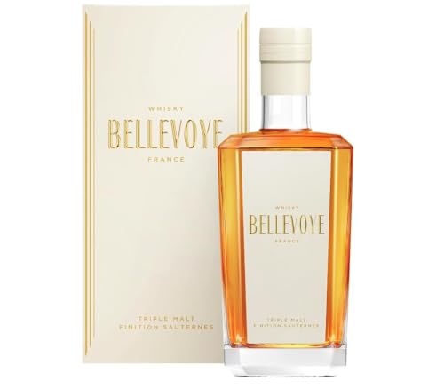 Bellevoye - Whisky Triplo Malto - Whisky Francese Bellevoye Blanc - Medaglia D'Oro Al Concours Agricole De Paris 2022-40% Di Alcol - Origine: 100% Fra