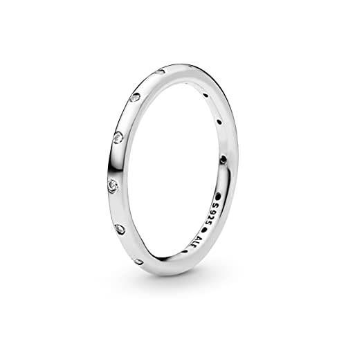 Pandora Anello 190945Cz-52 Argento Zirconia Gocce Scintillanti