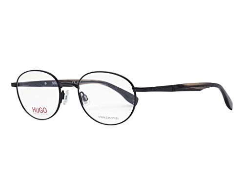Hugo Hg 0333, Occhiali Uomo, Glã¤Nzend Schwarz - Kristall Schwarz, 50