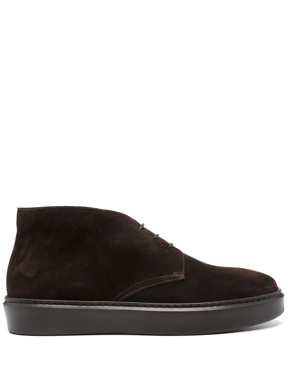 Doucal's suede boots - Marrone